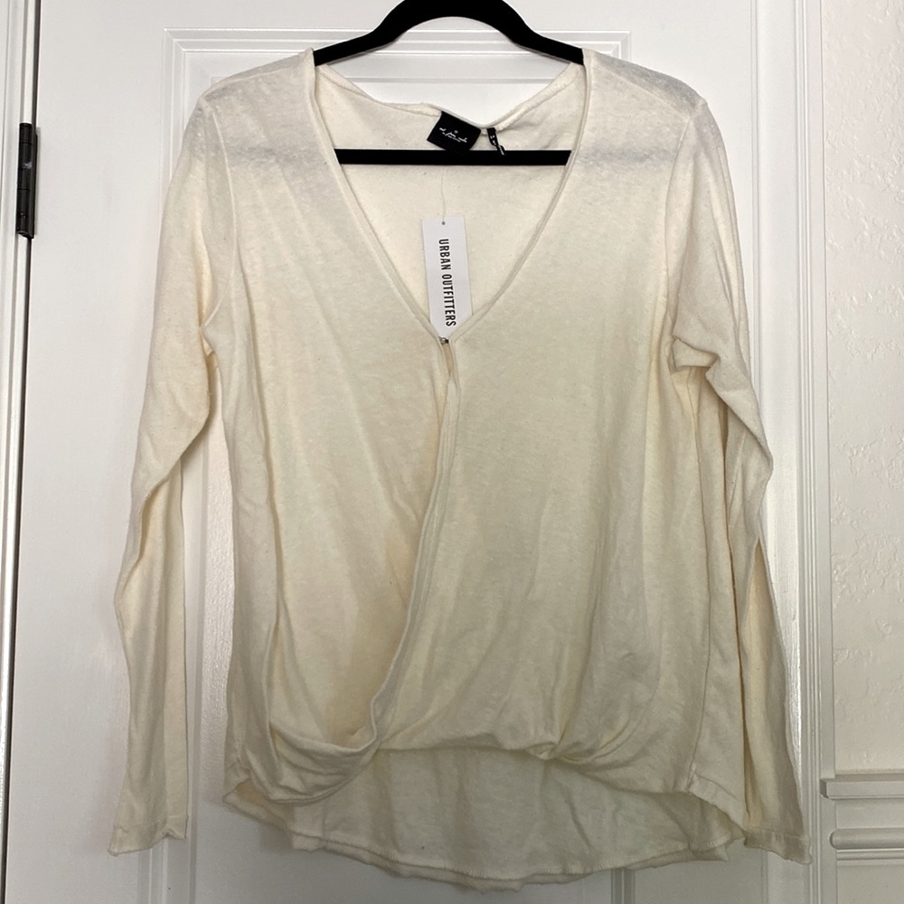 Long sleeve cream shirt